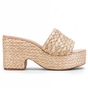 RAYE GABLE PLATFORM ESPADRILLE SANDALS SIZE 9